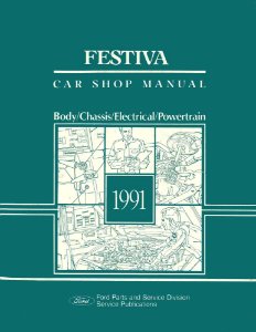 1991 Ford Festiva Factory Shop Service Manual