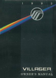 1993 Mercury Villager Owner's Manual