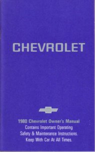 1980 Chevrolet Impala Owner's Manual