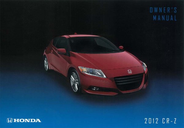 2012 Honda CR-Z Owner's Manual