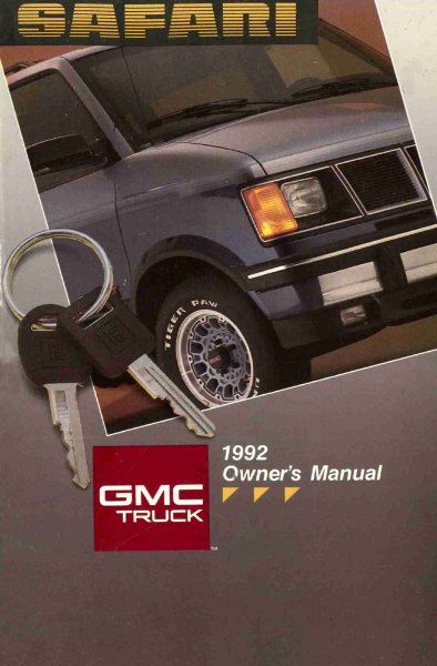 1992 GMC Safari Owner's Manual