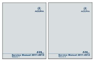 2011–2012 Acura RL Factory Shop Service Manual