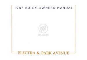1987 Buick LeSabre, Electra, Estate Wagon Owner's Manual
