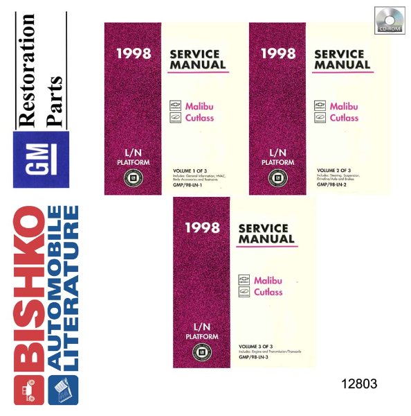1998 Chevrolet Malibu, Cutlass Factory Shop Service Manual