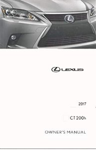 2017 Lexus CT 200H Owner's Manual