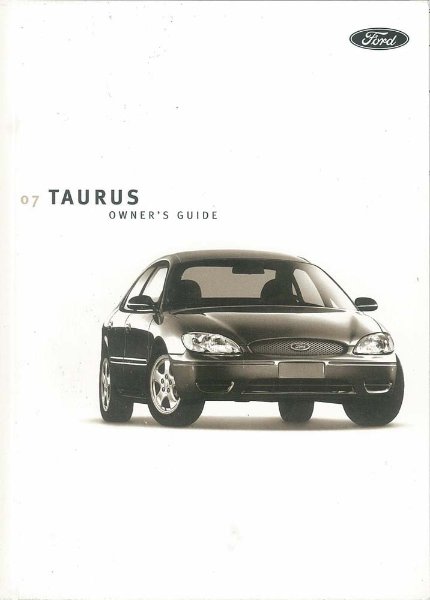 2007 Ford Taurus Owner's Manual