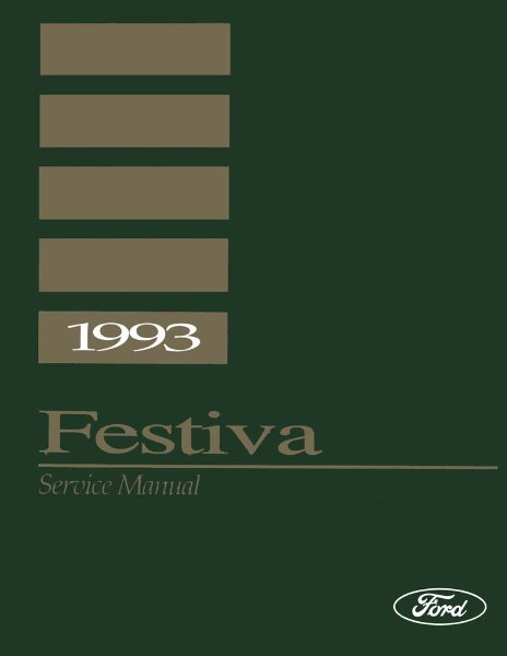 1993 Ford Festiva Factory Shop Service Manual