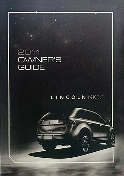 2011 Lincoln MKX Owner's Manual