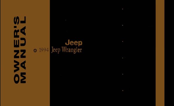 1994 Jeep Wrangler Owner's Manual