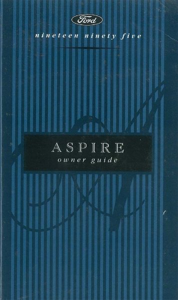 1995 Ford Aspire Owner's Manual