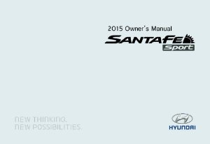 2015 Hyundai Santa Fe Sport Owner's Manual