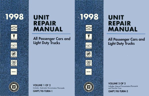 1998 Chevrolet All Passenger Cars and Light Duty Trucks Factory Shop Service