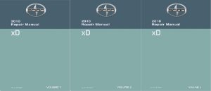 2010 Toyota Scion xD Factory Shop Service Manual