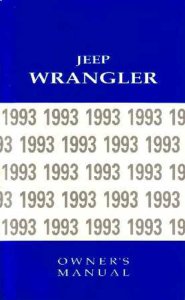1993 Jeep Wrangler Owner's Manual