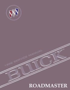 1992 Buick Roadmaster Factory Shop Service Manual