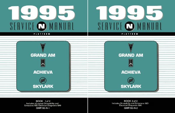 1995 Buick Skylark, Achieva, Grand Am Factory Shop Service Manual