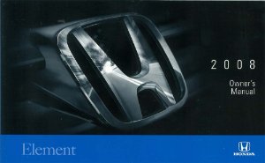 2008 Honda Element Owner's Manual