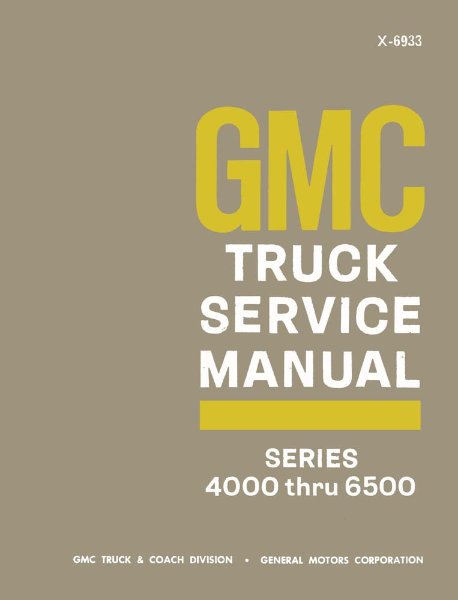 1969 GMC Medium Duty Truck Shop Service Repair Manual Book Engine Wiring
