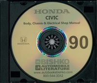 1990 HONDA CIVIC Body, Chassis & Electrical Service Manual sample image