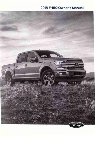 2018 Ford F-150 Owner's Manual