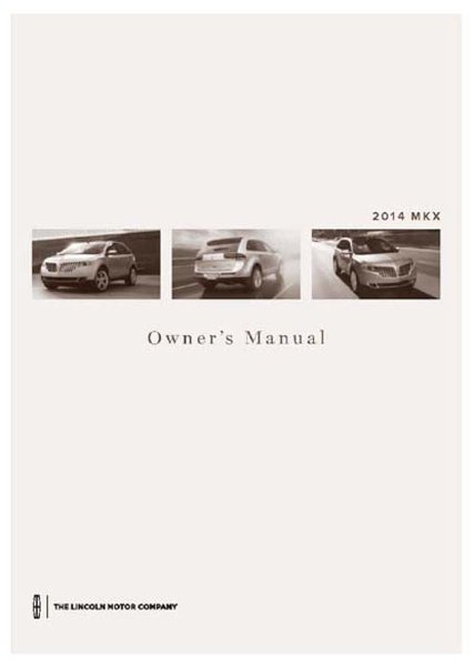 2014 Lincoln MKX Owner's Manual