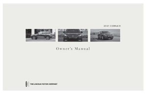 2021 Lincoln Corsair Owner's Manual