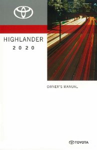 2020 Toyota HIGHLANDER Owner's Manual