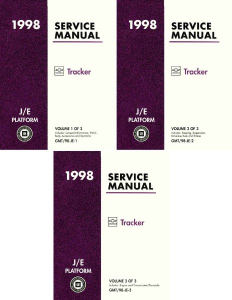 1998 Chevrolet Truck Tracker Factory Shop Service Manual