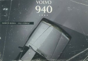 1994 Volvo 940 Owner's Manual