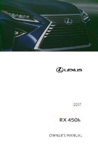 2017 Lexus RX 450H Owner's Manual