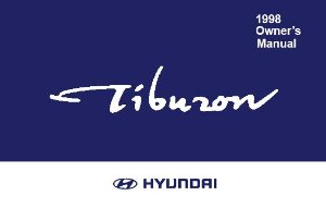 1998 Hyundai Tiburon Owner's Manual