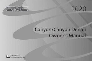 2020 GMC CANYON Owner's Manual
