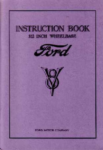 1933 Ford Passenger Car Owner's Manual