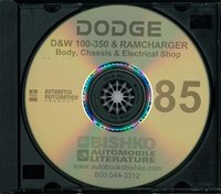 1985 DODGE TRUCK D/W 100-350 & RAMCHARGER Body, Chassis & Electrical Service Manual sample image