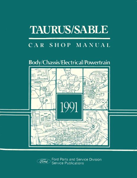 1991 Ford Taurus, Sable Factory Shop Service Manual