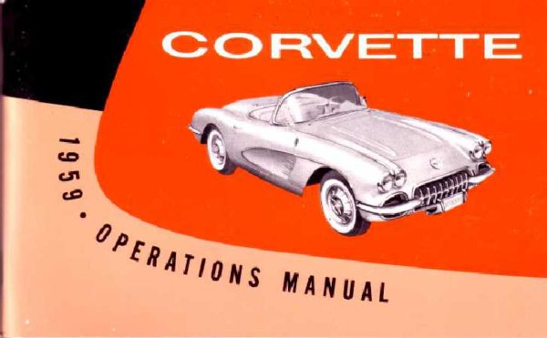 1959 Chevrolet Corvette Owner's Manual