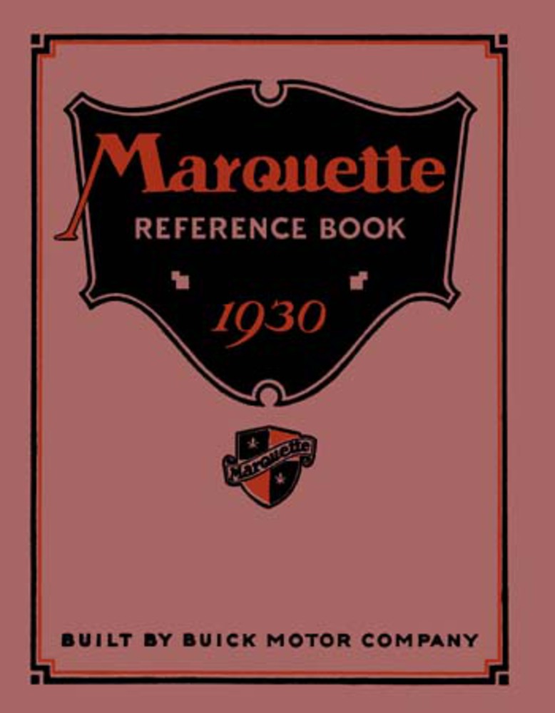 1930 Buick Marquette Ref Shop Service Repair Manual