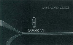 1995 Lincoln Mark VIII Owner's Manual