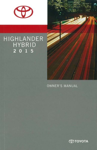 2015 Toyota Highlander Hybrid Owner's Manual