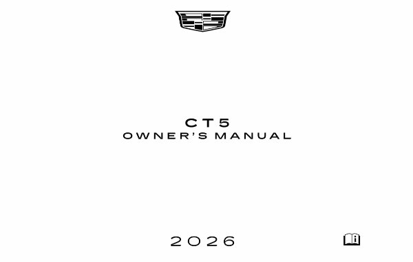 2026 Cadillac CTS Owner's Manual