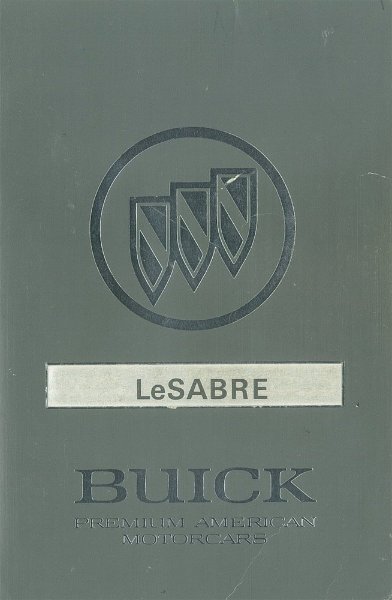 1992 Buick Lesabre Owner's Manual