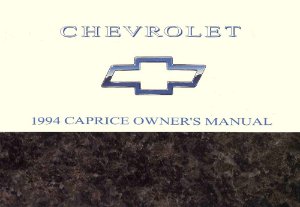 1994 Chevrolet Caprice Owner's Manual