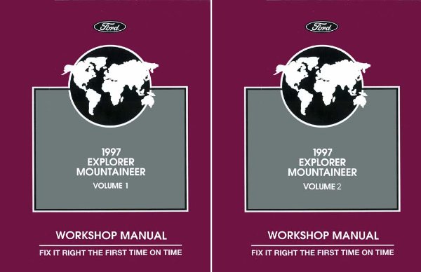 1997 Ford Truck Explorer, Mountaineer Factory Shop Service Manual