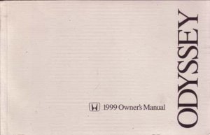 1999 Honda Odyssey Owner's Manual