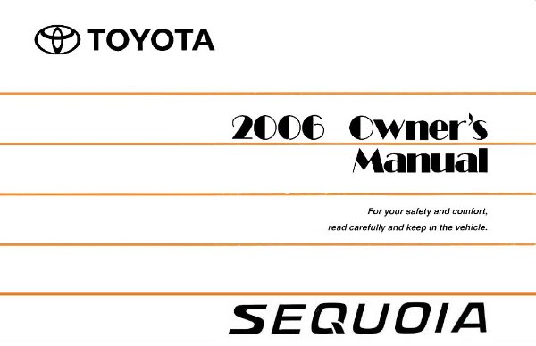 2006 Toyota SEQUOIA Owner's Manual