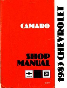 1983 Chevrolet Camaro Factory Shop Service Manual