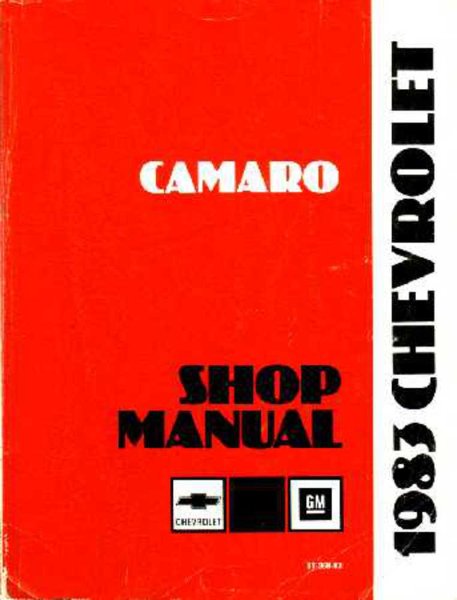 1983 Chevrolet Camaro Factory Shop Service Manual