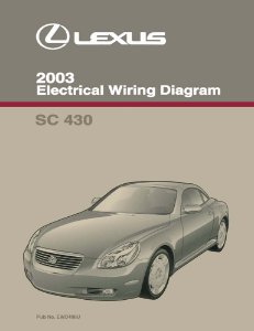 2003 Lexus SC 430 Wiring Diagrams Manual