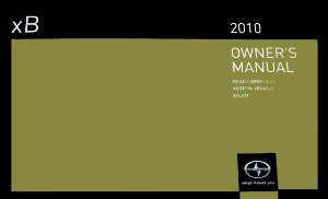 2010 Scion Scion XB Owner's Manual