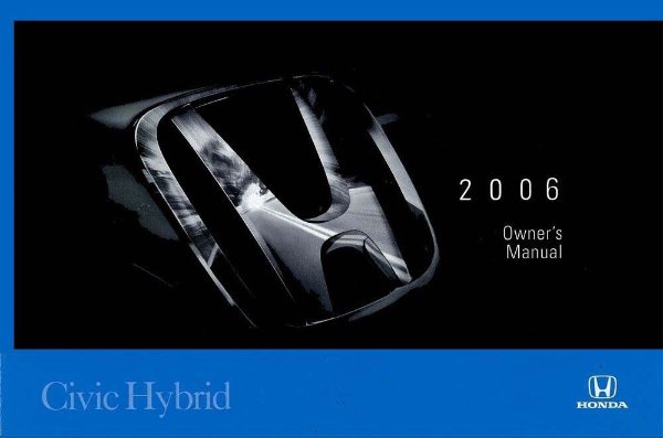 2006 Honda Civic HYBRID Owner's Manual